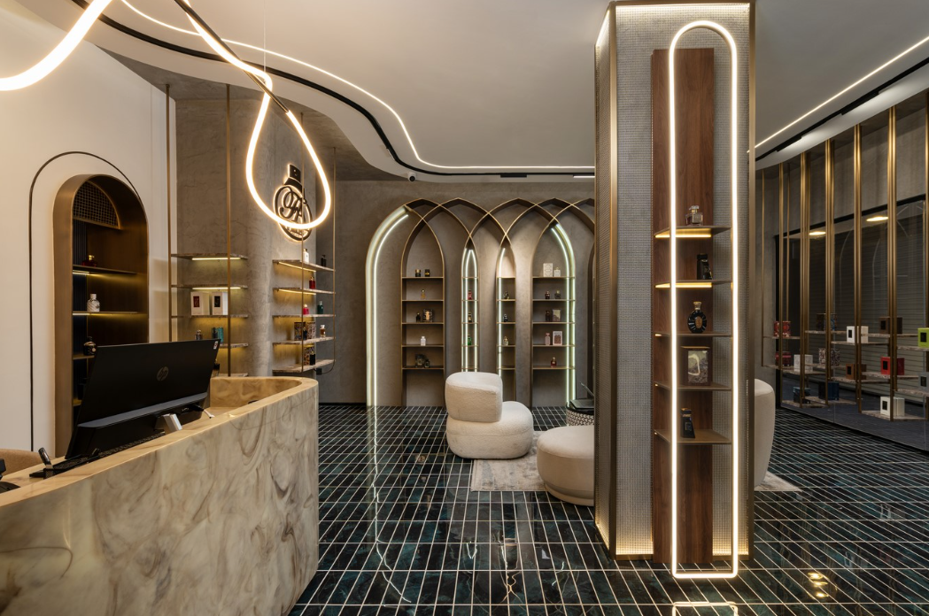 luxurious perfume shop